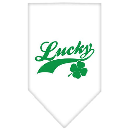 Pet and Dog Bandana Screen Printed, "Lucky Swoosh"