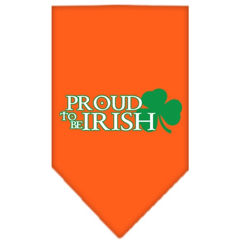 Pet and Dog Bandana Screen Printed, "Proud To Be Irish"