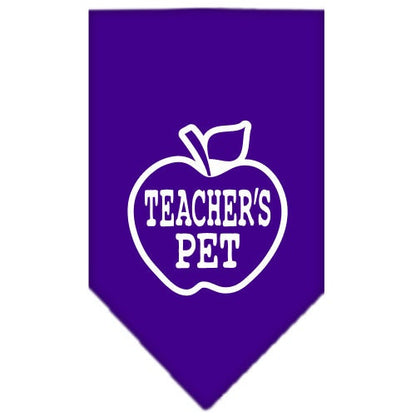 Pet and Dog Bandana Screen Printed, "Teachers Pet"