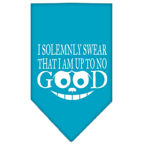 Pet and Dog Bandana Screen Printed, "I Solemnly Swear That I Am Up To No Good"
