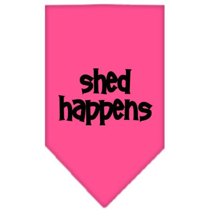 Pet and Dog Bandana Screen Printed, "Shed Happens"