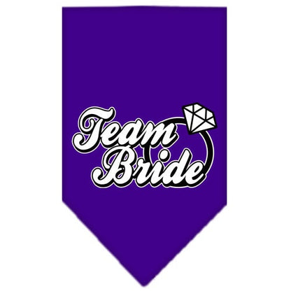 Pet and Dog Bandana Screen Printed, "Team Bride"