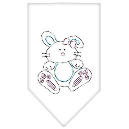 Pet and Dog Bandana Rhinestone, "Bunny"