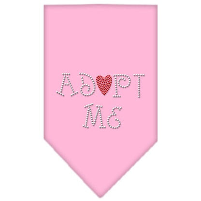 Pet and Dog Bandana Rhinestone, "Adopt Me"