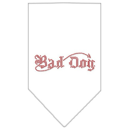 Pet and Dog Bandana Rhinestone, "Bad Dog"