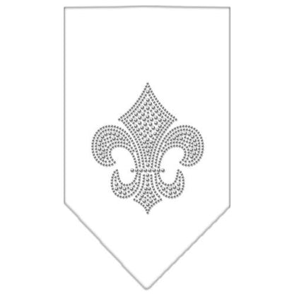 Pet and Dog Bandana Rhinestone, "Fleur De Lis"