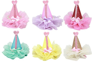 Dog, Puppy & Pet Clip On Grooming Accessory, &quot;Pretty Party Hat&quot;