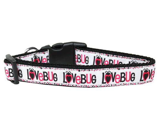 Pet Dog & Cat Nylon Collar or Leash, "Love Bug"