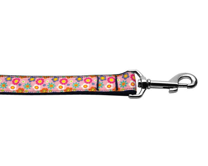 Pet Dog & Cat Nylon Collar or Leash, "Pink Spring Flowers"