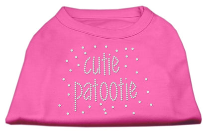 Pet Dog & Cat Shirt Rhinestone, "Cutie Patootie"