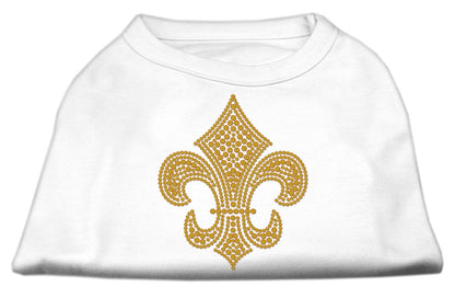 Pet Dog & Cat Shirt Rhinestone,"Fleur De Lis"