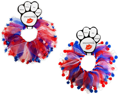 Pet, Dog & Cat Smoocher Pet Necklace, "Patriotic"