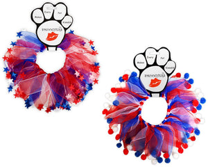 Pet, Dog & Cat Smoocher Pet Necklace, "Patriotic"