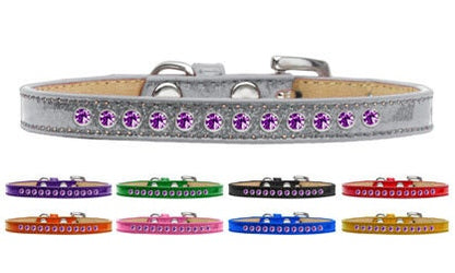 Dog, Puppy and Pet Ice Cream Collar, "Purple Crystal Rimsets"