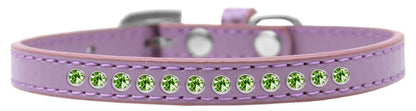 Dog, Puppy & Pet Fashion Collar, "Lime Green Crystal Rimsets"