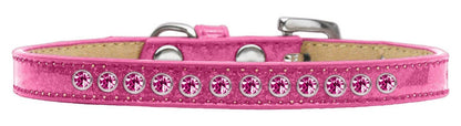 Dog, Puppy & Pet Ice Cream Collar, "Bright Pink Crystal Rimsets"