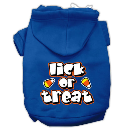 Halloween Pet, Dog & Cat Hoodie Screen Printed, "Lick or Treat"