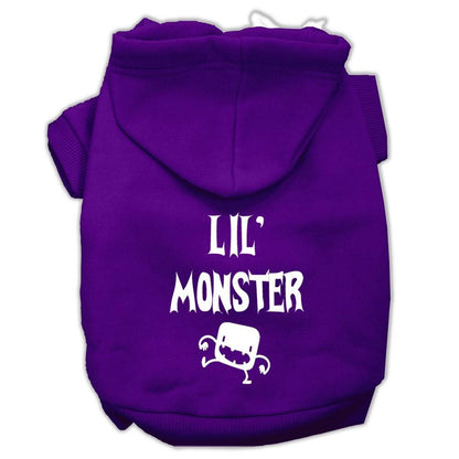 Halloween Pet, Dog & Cat Hoodie Screen Printed, "Lil Monster"