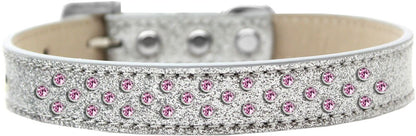 Dog, Puppy & Pet Ice Cream  Collar, "Light Pink Crystal Rimsets Sprinkles"