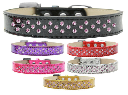 Dog, Puppy & Pet Ice Cream  Collar, "Light Pink Crystal Rimsets Sprinkles"