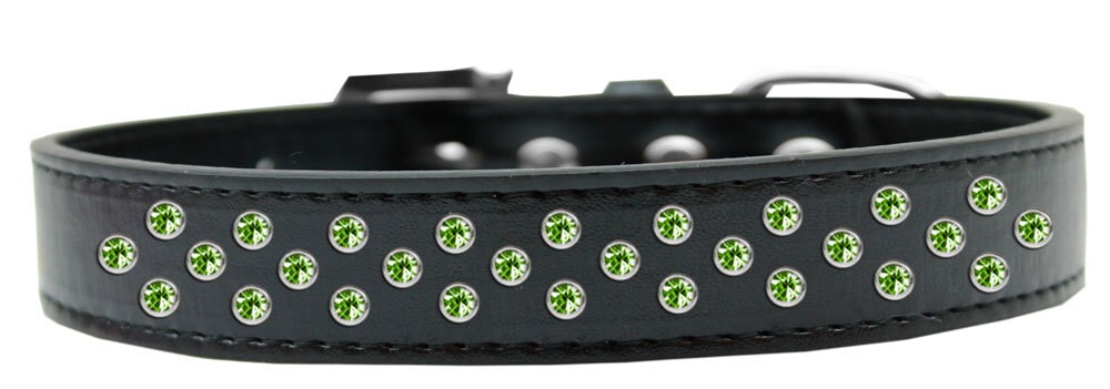 Dog, Puppy & Pet Fashion  Collar, "Lime Green Crystal Sprinkles"