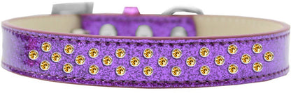 Dog, Puppy & Pet Ice Cream Collar, "Yellow Crystal Rimsets Sprinkles"