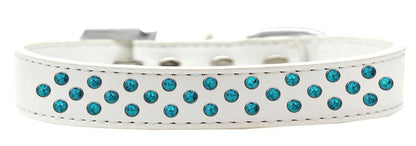 Dog, Puppy & Pet Fashion  Collar, "Southwest Turquoise Pearl Rimsets Sprinkles"