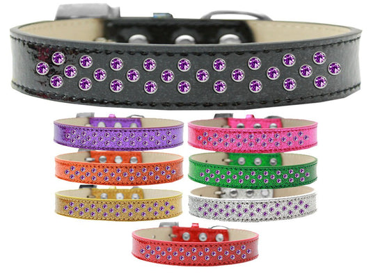 Dog, Puppy & Pet Ice Cream Collar, &quot;Purple Crystal Rimsets Sprinkles&quot;