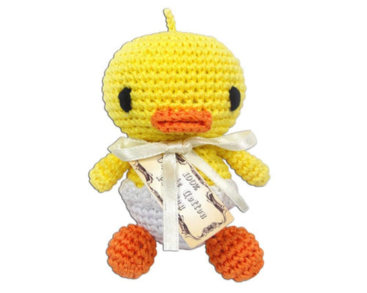 Knit Knacks Organic Cotton Pet, Dog & Cat Toy, &quot;Hatch The Baby Duck&quot;