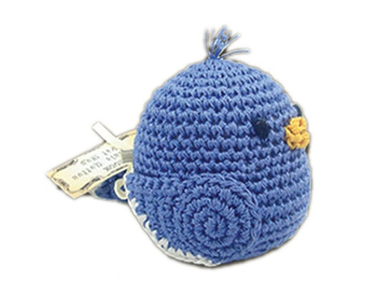 Knit Knacks Organic Cotton Pet, Dog & Cat Toy, &quot;Blueberry Bill&quot;