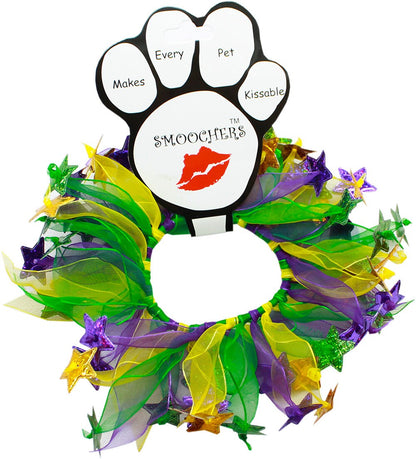 Pet, Dog and Cat Smoocher Pet Necklace, "Mardi Gras"