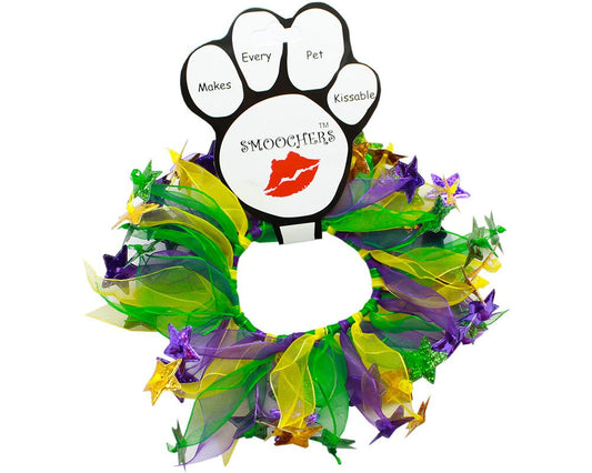 Pet, Dog and Cat Smoocher Pet Necklace, &quot;Mardi Gras&quot;