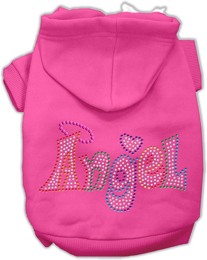 Pet, Dog & Cat Hoodie Rhinestone, "Technicolor Angel"